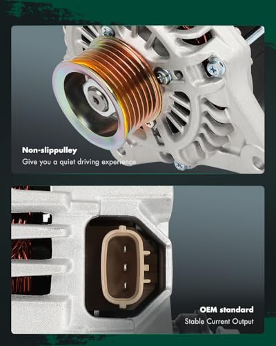 SCITOO 110A New Alternator L4 1.6L Fits for Nissan for Versa 2012-2019 - size: Small, style: 11547 Alternator