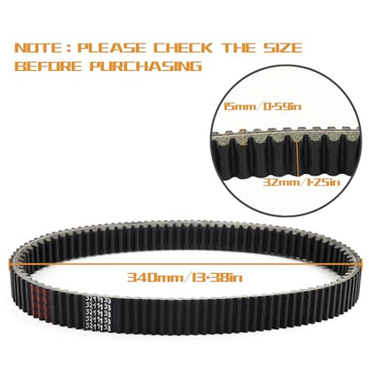 KARSEE Drive Belt 24C4022 3211133 Compatible with Polaris Ranger 800 700 RZR 800 2011-2014 3211162 3211118 Carbon Cord CVT Belts - size: Polaris Ranger 800 700 3211133