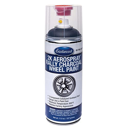 Eastwood 2K Catalyzed Aerospray Long Lasting Charcoal Gray Rally Wheel Urethane Paint 11.9 oz