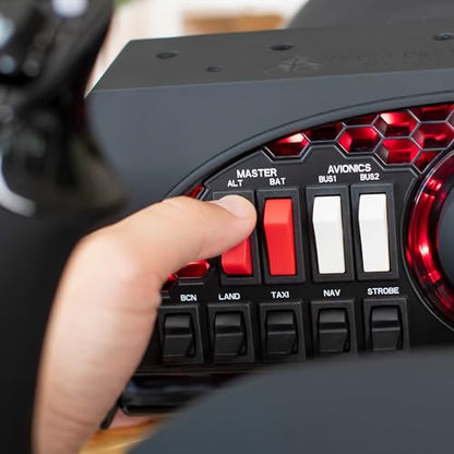 Honeycomb Alpha Flight Controls Yoke & Switch Panel