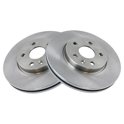 TRQ Front and Rear Brake Pad and Rotor Set Ceramic Vented Solid Rotors - style: BKA11949