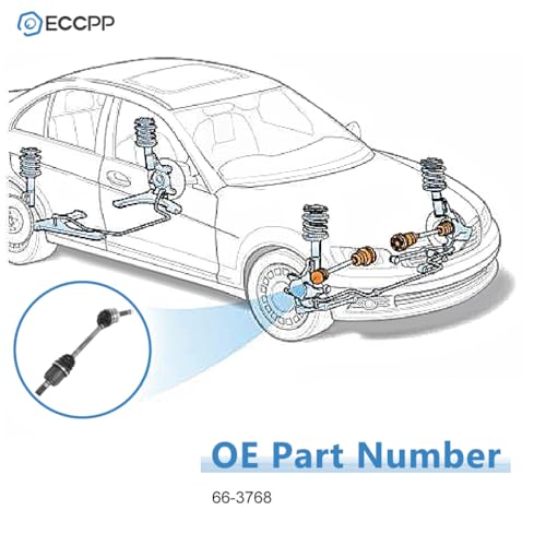 ECCPP CV Axle Shaft Assembly fit for 2013-2018 for Hyundai Elantra Coupe/GT - size: 175804