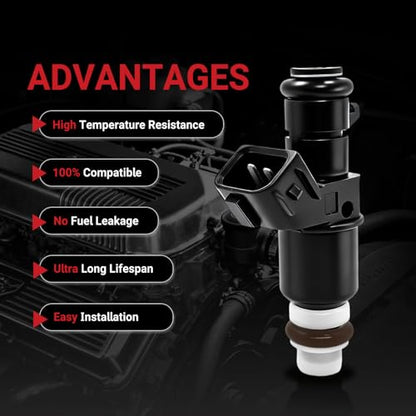 Fuel Injectors 6PCS 8Holes Compatible with Honda Acura Saturn - size: 16450RCAA01