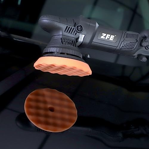 Buffing Polishing Pads, ZFE 7Pcs 6"(150mm) Waffle Foam Buffing Pads Polishing Pads Wool Pad Kit for 6Inch Backing Plate RO/DA/GA Car Polisher Boat Compounding, Polishing and Waxing - color: 7Pcs 6Inch Waffle Polishing Pad, size: 6 Inch (150mm)
