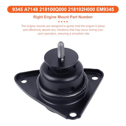 Engine Motor Mount Compatible with Hyundai Elantra 2007-2012 L4 2.0L ,Replacement for A4575EL A4587 A65017EL A65057 - size: Elantra 07-12