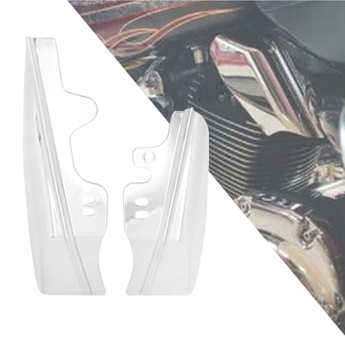 Mid Frame Air Deflectors Heat Shields Deflector Fit for Harley Street Glide Road Glide FLHX FLTRX FLTRXSTSE (Chrome, for 2001-2008 Touring) - color: Chrome, size: For 2001-2008 Touring