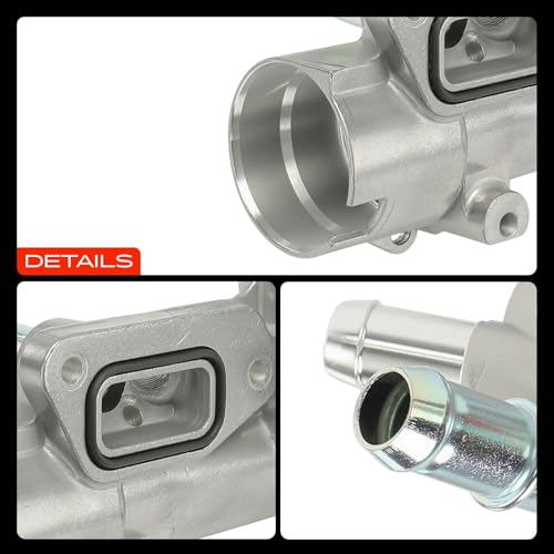 A-Premium Upgraded Aluminum Engine Coolant Thermostat Housing Assembly