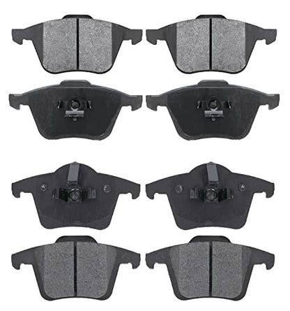 Replacement For Front and Rear Ceramic Brake Pads Kit 2003-2014 Volvo XC90 - style: D979-D980