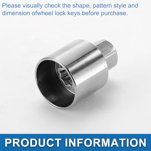 Car Wheel Lock Lugnut Type t Anti-theft Screw Nut Removal Key Socket for Land Rover Range Rover Evoque Freelander - style: Type T