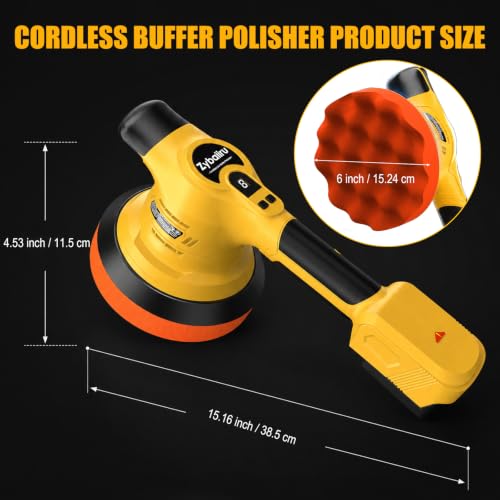 20V Brushless 6-Inch Random Orbital Cordless Buffer Polisher Kit