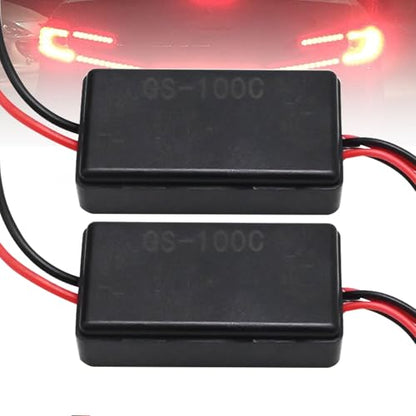 Flash Strobe Controller 12V 24V GS-100C Universal LED Light Flasher for Tail Brake Turn Clearance Lights, Car Truck Motorcycle ATV UTV Grille Bumper Warning Light