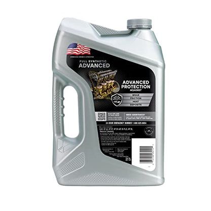 Valvoline Advanced Full Synthetic SAE 5W-30 Motor Oil 5 QT (Pack of 2) - size: 5 QT (Pack of 2), style: Advanced Protection