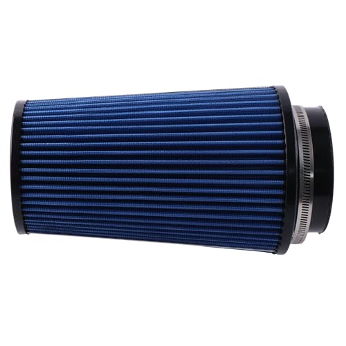 DVPARTS 4" Blue Replacement Washable/Reusable Oiled Cold Air Intake Filter DP0235 Compatible with All Rudy's 4" Intakes