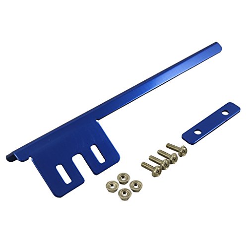 Blue Front Bumper License Plate Mount Bracket Relocator Holder Bar - color: Blue
