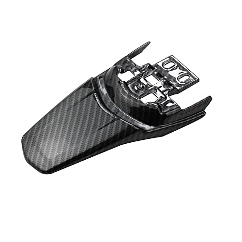 Motorcycle Imitation Carbon Fiber RACING Modified Extended Kit Rear Fender Mudguard Plastics Protector Tail Guard For Light Bee X S X160 X260 Electric Dirt Bike. - size: Carbon Fiber 2