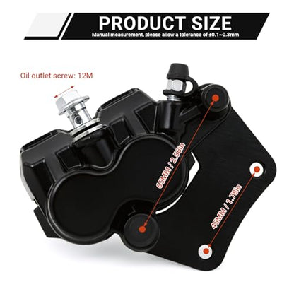 Minho Motorcycle Right Rear Brake Calipers Fit for Chinese GY6 Scooter Moped Jonway 125cc 150cc Parts Benzhou JMSTAR Jonway R5 R9 bike
