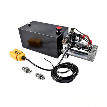 10 Quart Double Acting Hydraulic Pump, 12V DC, 3200PSI Mixizap - color: Double Acting, size: 10 Quart