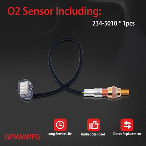 1PCS O2 Sensor 234-5010, 02 Sensor, Automotive Replacement Oxygen Sensor Compatible with Honda for Accord for Pilot for Ridgeline for Acura for RL for TL for Saturn for Vue