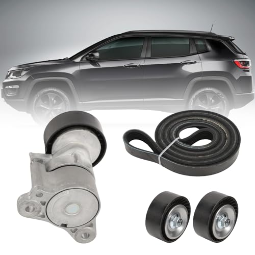 Serpentine Belt Tensioner Idler Pulley Kit Fits Journey Compass 08-17