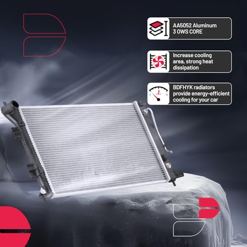 BDFHYK CU13202 Aluminum Radiator for Hyundai Elantra 2011-2013 1.8L 2.0L