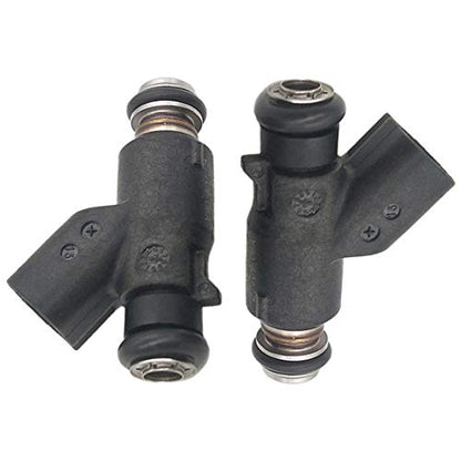 27709-06A 2pcs Set Fuel Injector 6 Holes Replacement for 2006-2015 Harley Davidson Motorcycle 25 Degree 27625-06 R2025DEG