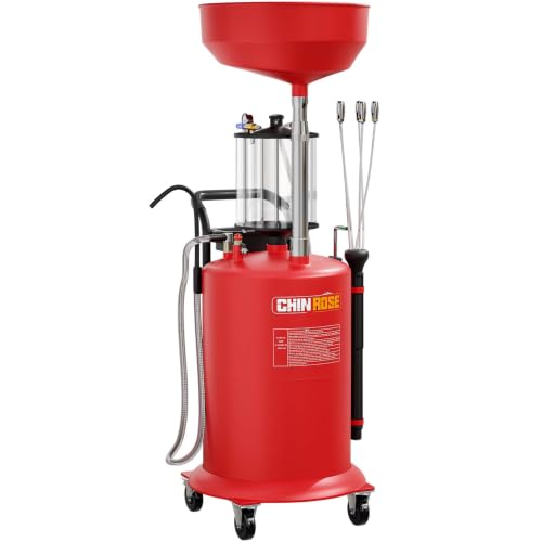 18.5 Gal Oil Drain Extractor and 10 Liter Glass Measuring Cup Red - size: 5701-R