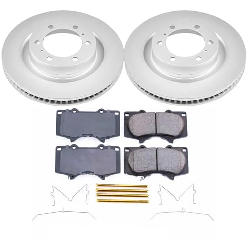 PowerStop Z17 Brake Pad & Fully Coated Rotor Kit Front CRK5873 - style: Stock Replacement Fully Coated