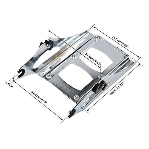 TCT-MOTORPARTS Matte Black Chopped Tour Luggage Trunk Mounting Bracket Fits for 2014-2025 Harley Touring Street Road Glide - color: Matte Black Chopped Trunk+Chrome Rack