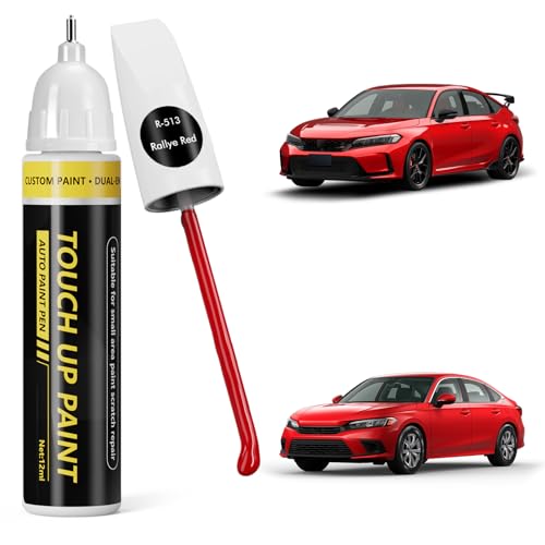 (Rallye Red (R513) Car Touch Up Paint for Honda - color: Rallye Red (R513) for 2025 CR-V/2025 CIVIC/2025 Accord/2025 HR-V/2025 Pilot/2025 Odyssey/2025 Ridgeline/2025 Passport