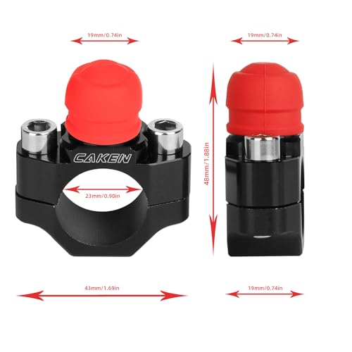 Motorcycle ATV Water Proof Engine Start Stop Kill Switch Button - color: Blue