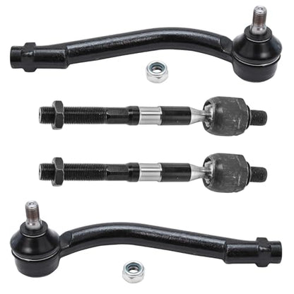 Detroit Axle - 4pc Front Tie Rods for 2007-2012 Hyundai Santa Fe - size: 4S50855/group
