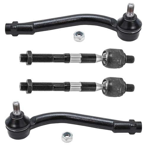 Detroit Axle - 4pc Front Tie Rods for 2007-2012 Hyundai Santa Fe - size: 4S50855/group