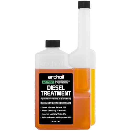 Archoil AR6500 Diesel Treatment (40 oz) Treats 400 Gallons, Diesel Fuel Additive - Lubricity Improver, Injector Cleaner, DPF & Turbo Deposit Control, Cetane Booster - size: AR6500 (40oz)