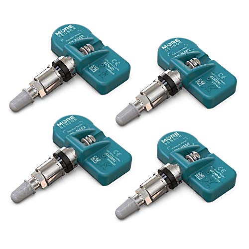MOBILETRON MORESENSOR Signature Series 433MHz TPMS Tire Pressure Sensor 4-Pack | Preprogrammed for Select 850+ European/American Brand Models | Replacement for 56029398AA | Clamp-in | NX-S033-4
