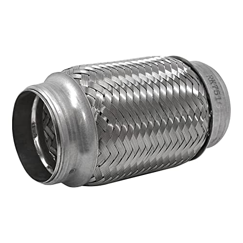 Exhaust Flex Pipe 2.5"x6" Heavy Duty Stainless Steel - size: 2.5"x6"