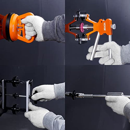 VEVOR 117 PCS Car Dent Puller Kit, Paintless Dent Repair Tool with Lifter, Slide Hammer & Suction Cup for Auto Body Dents, Hail Damage, Door Dings - size: 117pcs