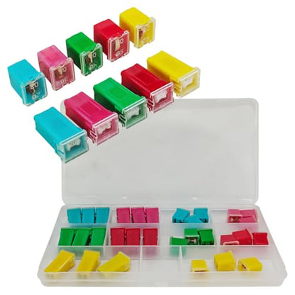 Car Fuses Assortment Kit 20A 30A 40A 50A 60A Box Shaped Automotive Fuses