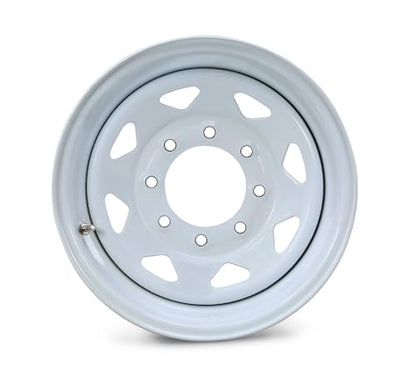 Free Country Trailer Tire Wheel ST225/90R16 14-Ply G 127L 8X6.5 White Spoke - size: ST225/90R16 /14PR /8x6.5