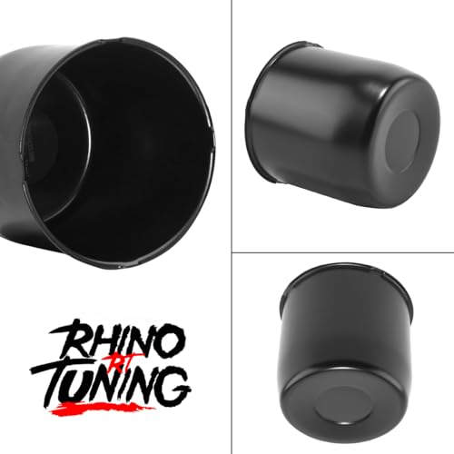 Rtrhinotuning Stainless Steel Push Through Center Caps 4.25" for Trailer Truck Rv Wheel Rims Chrome Trailer Hub Cap 4.11" Hight 4 PCS Wheel Center Caps - color: Black, size: 4.25" Center Hole, 4.11" Height