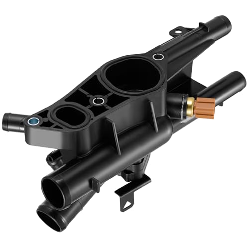 BDFHYK 902-5128 Engine Coolant Thermostat Housing Assembly Compatible with Hyundai Santa Fe Sport Sonata Tucson, Compatible with Kia Optima Sorento Sportage Replace CH5127 86025 256202G500
