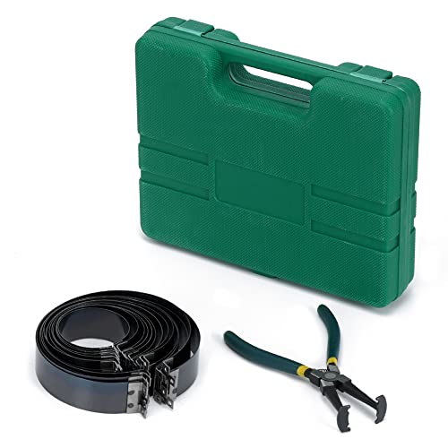 Hypertune Automotive Engine Piston Ring Compressor Tool Set For Car Truck Auto Engine Set with Pliers and 14 Bands (62-145mm/2.44-5.71in) Removal Tool Kit Repair Tools Kit