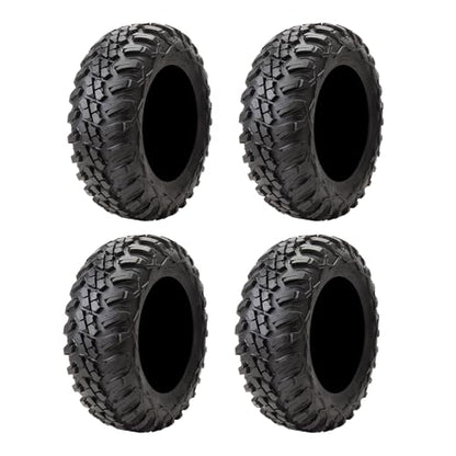 Tusk Terrabite Set of 4 UTV/ATV Tires – 32x10-14 – 8-Ply Rated Radial Construction, ¾″ Deep Tread, Medium-Hard Terrain, High Load Capacity, Heavy Duty Sidewall Tread Armor - size: 32x10-14
