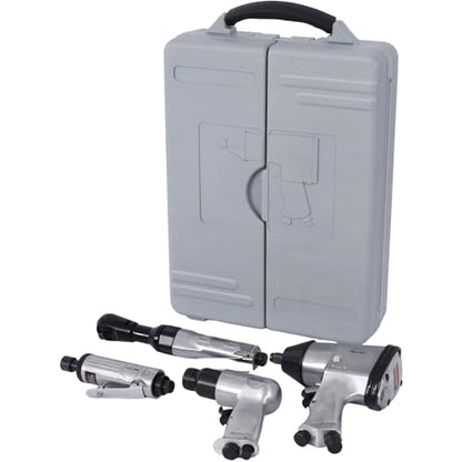 71 Piece Air Tool and Accessories Kit, Impact Wrench, Air Ratchet, Die Grinder, Aire Hammer, Hose Fittings, Storage Case