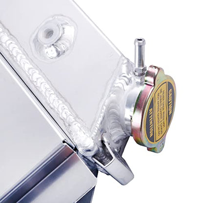 Full Aluminum Radiator with Shroud Fan for 1980-1993 Fo rd Mustang - size: Radiator with Fan Shroud