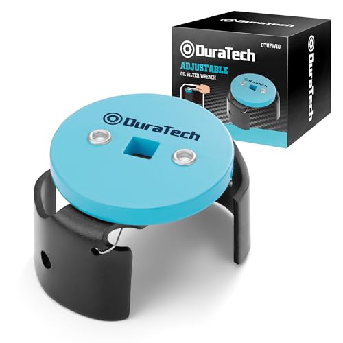 DURATECH Adjustable Oil Filter Wrench, Universal, 3/8" Drive - size: 2-1/2 to 3-1/8 Inches