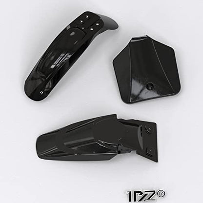 1PZ Black Plastic Fender Fairing Kit set for kawasaki KLX 110 KX 65 DRZ110