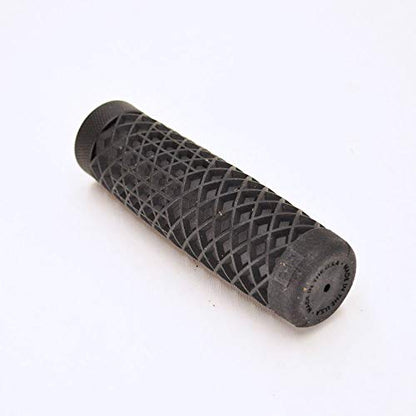 Vans"Waffle" Pattern Rubber Motorcycle Grips - BLACK - Sold as a pair for 7/8" bars - Made In The USA …