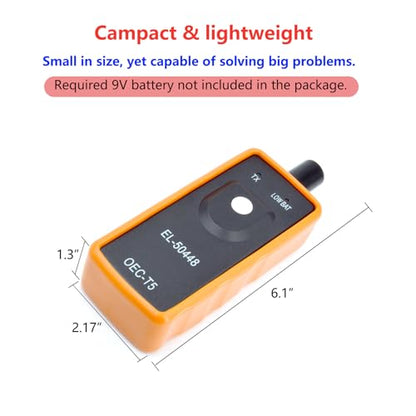 EL50448 TPMS Reset Tool GM TPMS Relearn Tool Chevy Tire Sensor Reset Tool - size: Battery Not Included