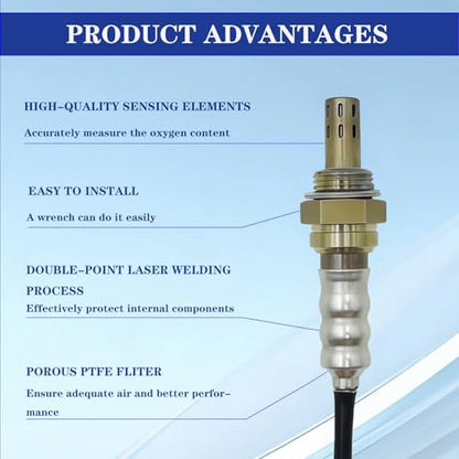 O2 Oxygen Sensor Upstream Downstream: 234-4669 234-4407 4Pcs Fit for Chevy Silverado 1500 2500 HD 3500 HD Camaro Suburban 2500, for GMC Sierra 1500 2500 HD 3500 HD Yukon XL