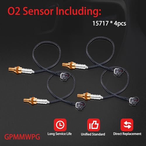 4Pcs O2 Sensor 15717 15716 15718 Oxygen Sensor Upstream Downstream
